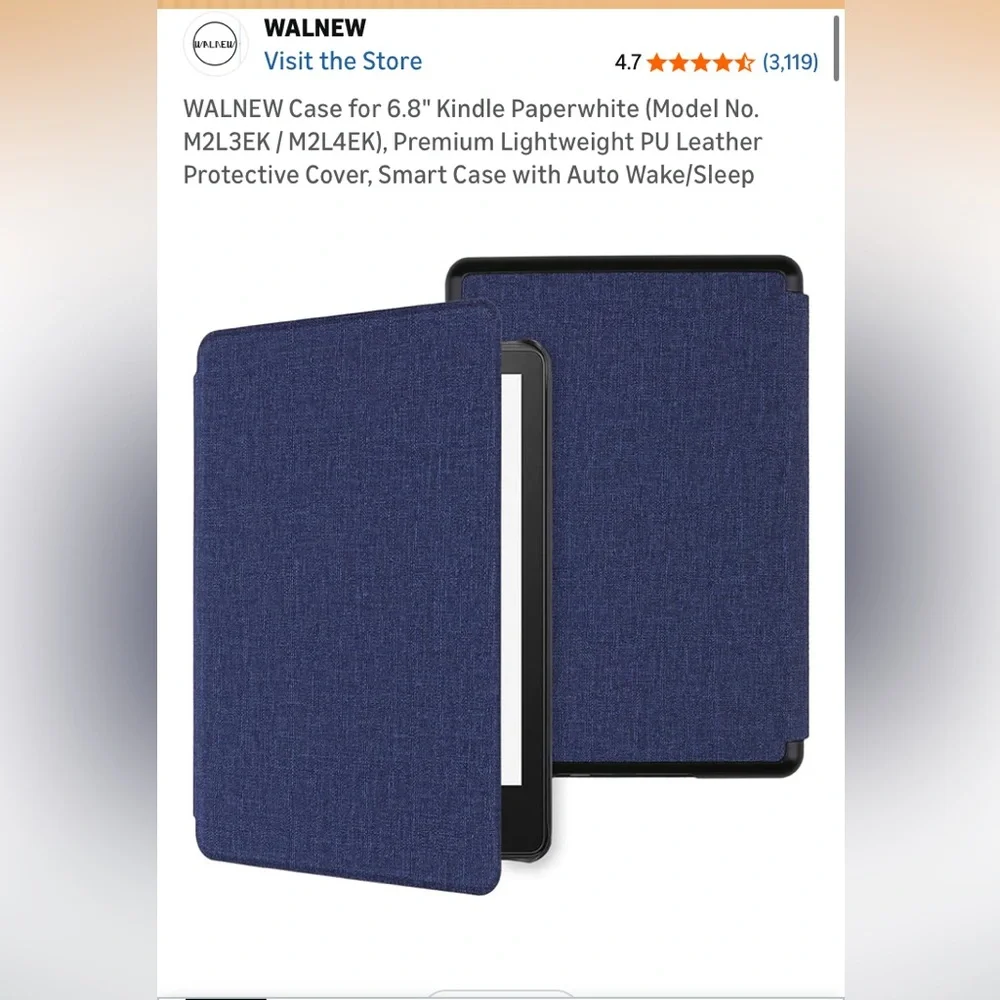 Walnew case Kindle 6.8” case